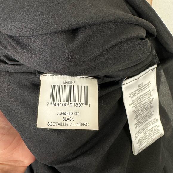 Bcbgmaxazria Marina Embellished Sleeveless Black Tiered A-line Skirt Party Dress - Picture 12 of 12